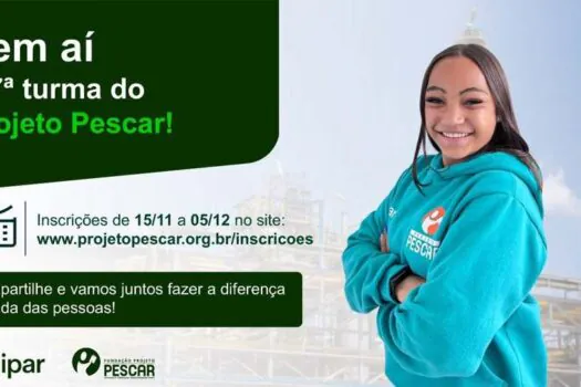 Última semana de inscrições para a 7ª turma do Projeto Pescar Unipar