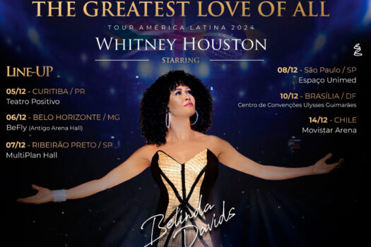 Belinda Davids revive Whitney Houston : A Voz Que Encanta o Mundo, chega ao Brasil para uma Turnê Imperdível!