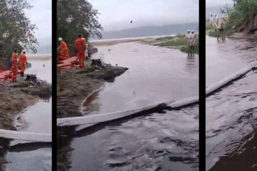 Vazamento de óleo atinge praias e afeta pesca em São Sebastião