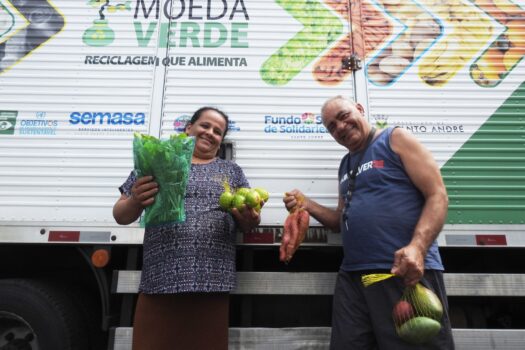 Moeda Verde recolhe 5 toneladas de resíduos na primeira troca do ano em Santo André