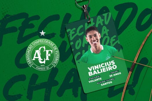 Santos empresta o volante Balieiro à Chapecoense