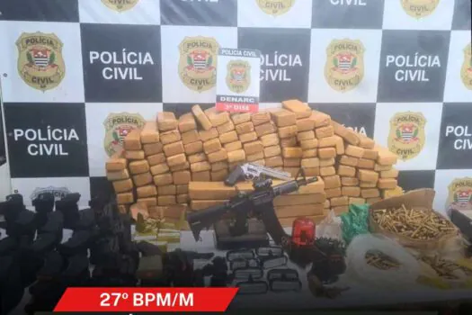 Mulher é interceptada com grande quantidade de drogas, munições e arma na zona sul de SP