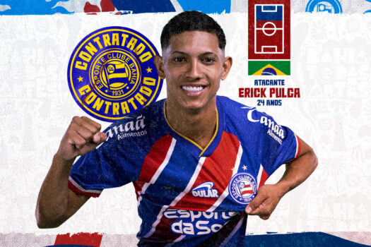 Bahia anuncia a contratação de Erick Pulga, do Ceará