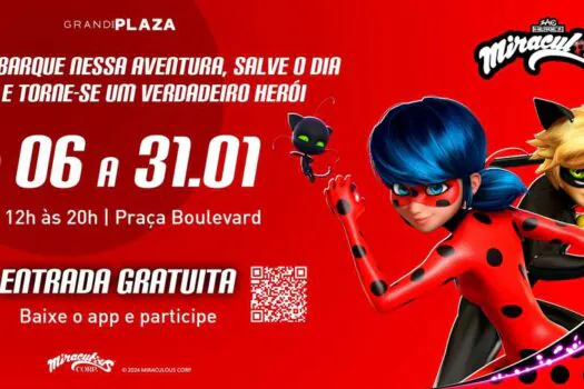 Grand Plaza promove encontro com personagens do Miraculous no dia 19