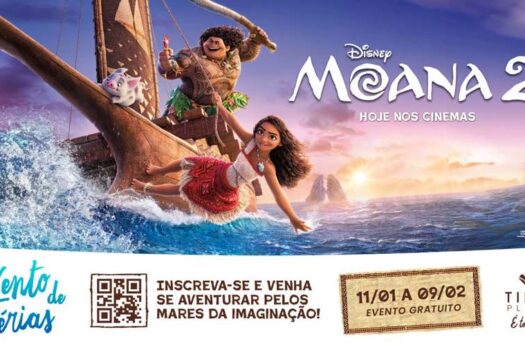 Férias no Tietê Plaza tem evento gratuito com o tema Moana 2