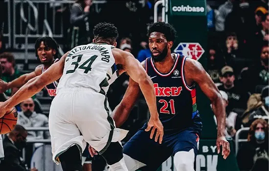 Embiid vence duelo contra Antetokounmpo e 76ers levam a melhor sobre os Bucks