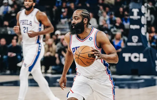 James Harden estreia nos 76ers com double-double e vitória sobre o Timberwolves