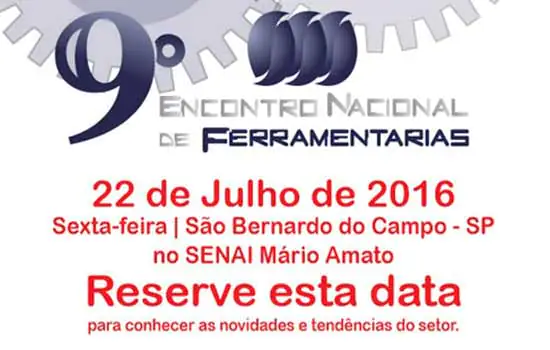 São Bernardo sediará 9º Encontro Nacional de Ferramentarias