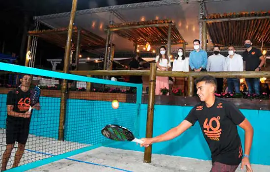 Espaço para prática de beach tennis traz investimentos de R$ 2 milhões a Santo André