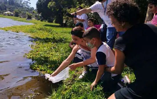 Ribeirão Pires realiza atividade com crianças para celebrar aniversário da Billings