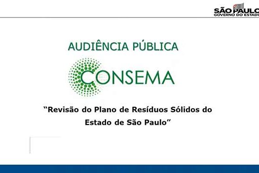 Consórcio ABC participa de audiência sobre revisão do Plano de Resíduos Sólidos do Estado