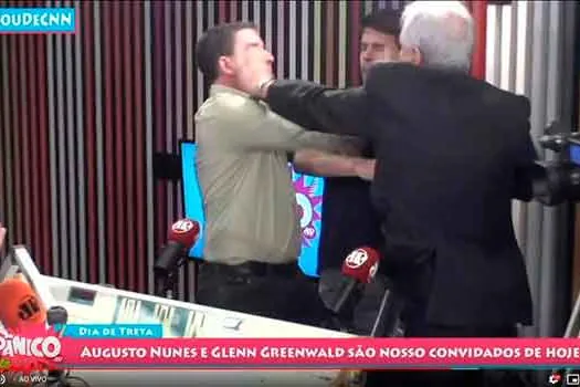 Augusto Nunes agride Glenn Greenwald após ser chamado de ‘covarde’ ao vivo