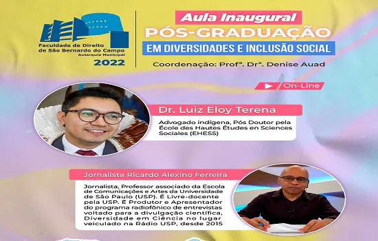 Pós-Graduação em Diversidades e Inclusão Social abordará “Vidas Importam” em Aula