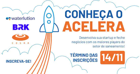 Programa Waterlution BRK Acelera está com inscrições abertas