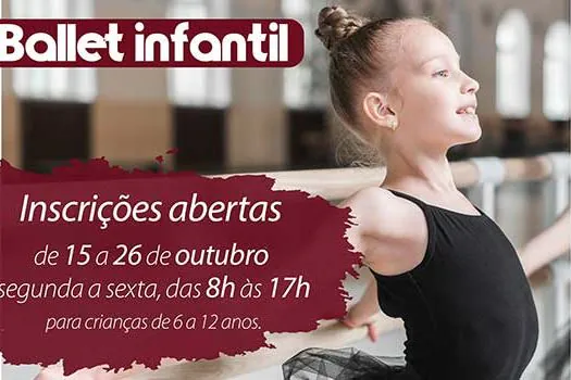 Escola Municipal de Dança de Ribeirão Pires abre inscrições para Ballet Infantil