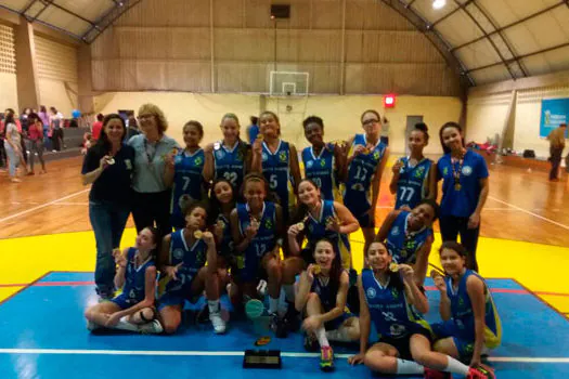 Basquete feminino de Santo André é campeão estadual sub-13