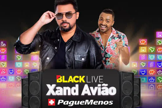 Pague Menos anuncia Black Live com Xand Avião e participação do humorista Tirullipa