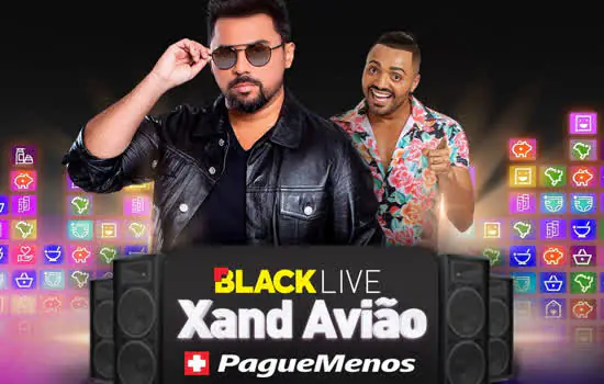 Pague Menos anuncia Black Live com Xand Avião e participação do humorista Tirullipa