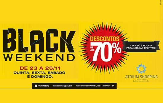 Atrium Shopping promove a “Black Weekend”