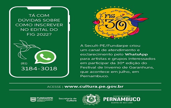 Inscrições de propostas artísticas para o FIG 2022 encerram-se na próxima segunda (2/05)