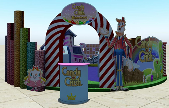 Atração inspirada em um dos jogos mais escolhidos nas redes sociais: o Candy Crush