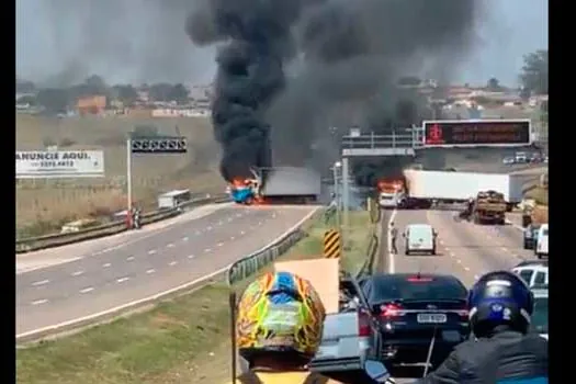 Assalto a empresa de valores interdita rodovia e causa caos em Viracopos