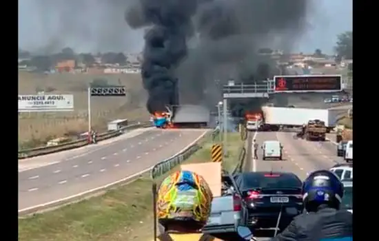 Assalto a empresa de valores interdita rodovia e causa caos em Viracopos