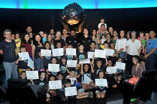 Planetário de Santo André encerra primeiro curso de astrobiologia para crianças