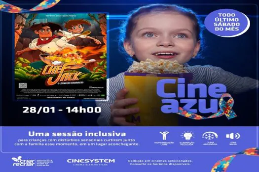 Cinesystem promove primeira sessão Cine Azul do ano