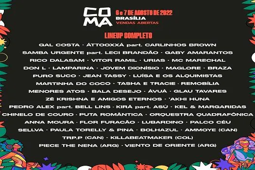 Festival CoMA completa o line-up de sua 5ª edição