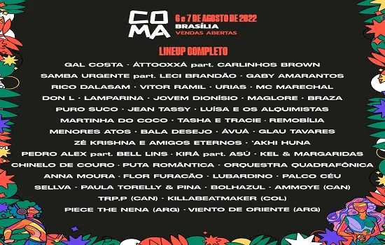 Festival CoMA completa o line-up de sua 5ª edição