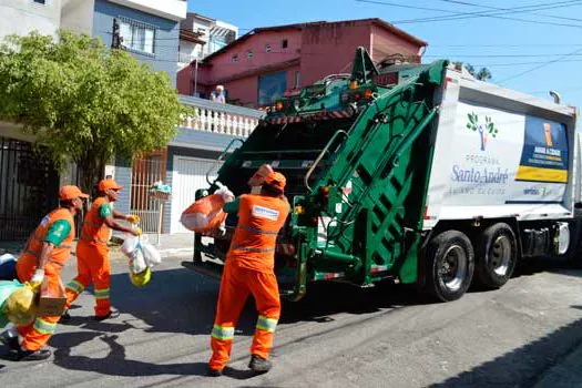 Coleta de lixo e limpeza pública estão entre os serviços mais bem avaliados em Santo André