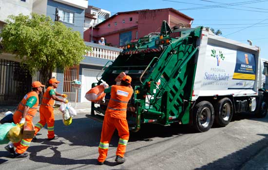 Coleta de lixo e limpeza pública estão entre os serviços mais bem avaliados em Santo André