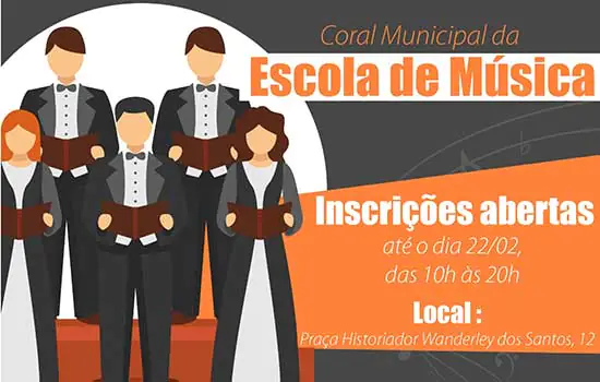 Escola Municipal de Música abre inscrições para o Coral