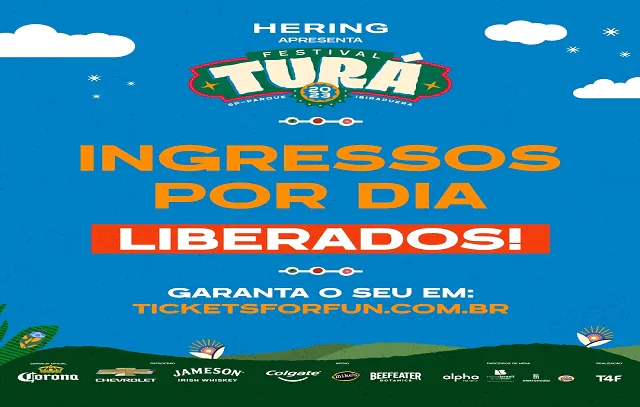 Turá abre a venda de ingressos por dia de evento