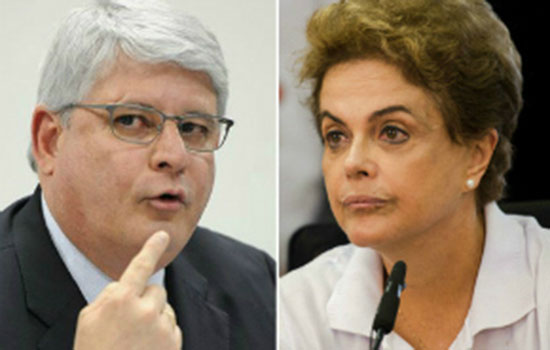 Rodrigo Janot e Dilma Rousseff