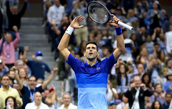 Tenista Novak Djokovic está na final do US Open