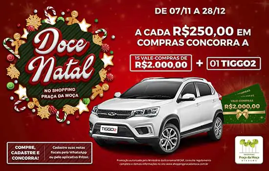 Um mundo doce toma conta do Shopping Praça da Moça neste Natal