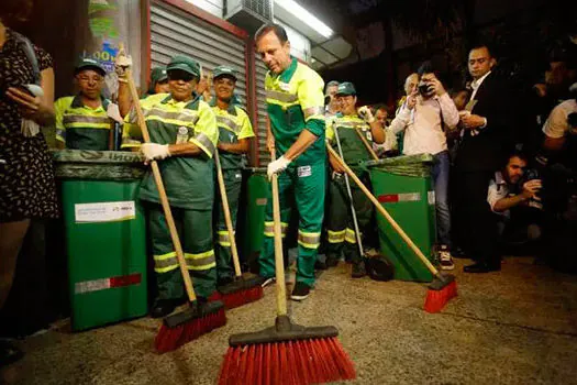 Doria diz que vai limpar a cidade toda semana