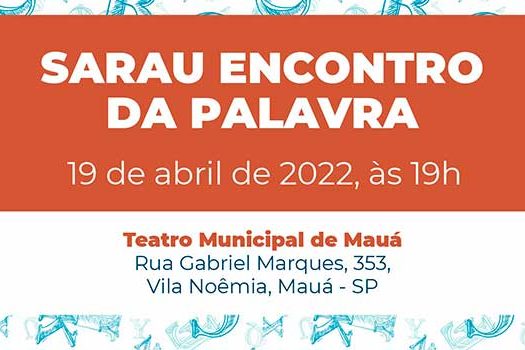 Prefeitura de Mauá convida munícipes para o sarau “Encontro da Palavra”