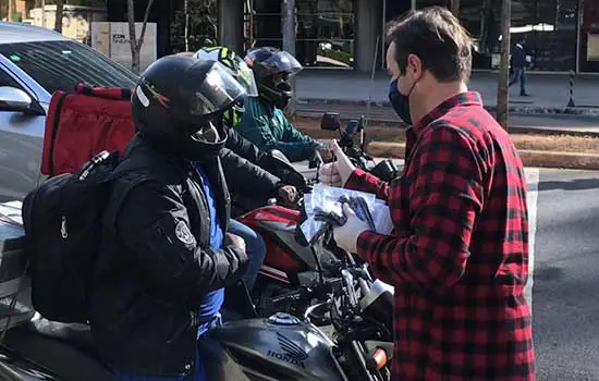 Campanha ‘Entrega Segura’ incentiva doação de máscaras e luvas para entregadores