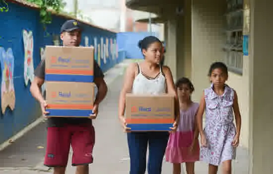 São Bernardo inicia distribuição de kits do Merenda Solidária para famílias de baixa renda