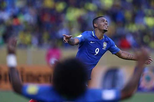 Gabriel Jesus e Messi brilham ontem nas eliminatórias