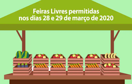 Feiras livres de Ribeirão Pires serão permitidas dias 28 e 29/03