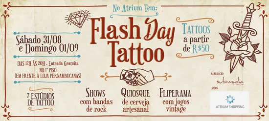 Atrium Shopping traz o Tattoo Days