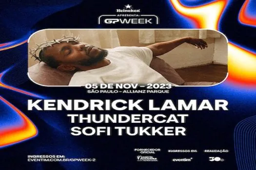 Kendrick Lamar é confirmado no segundo dia do GPWeek