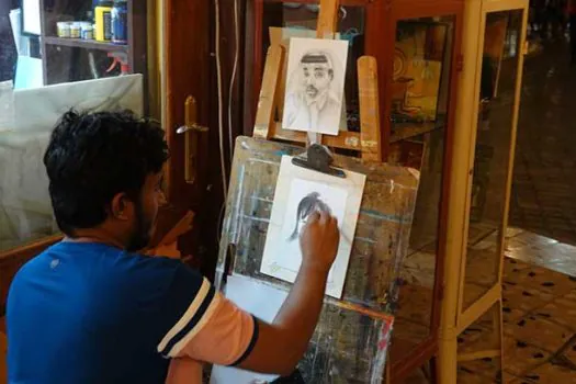 Artista do Sri Lanka encanta Doha com seu talento