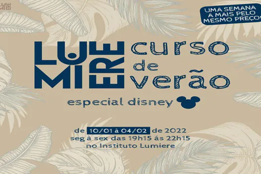 Instituto Lumiere tem vagas abertas para curso de verão com Especial Disney