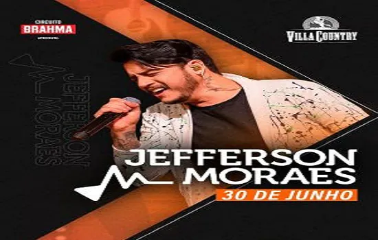 Jefferson Moraes retorna ao Villa Country para show especial nesta quinta-feira (30)