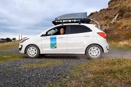 Aventureiro chega à Argentina com seu Ford Ka 1.0 transformado em motorhome